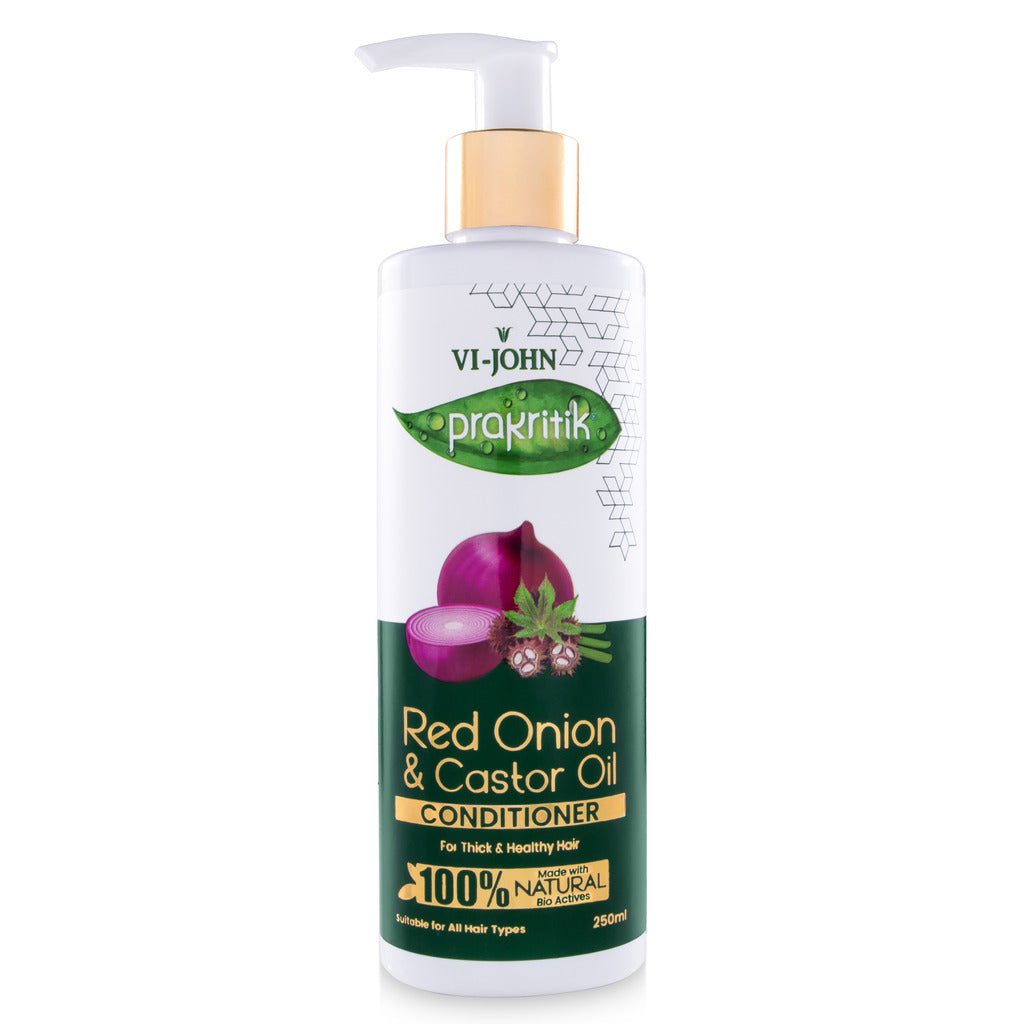 Prakritik Red Onion & Castor Oil Conditioner for Men & Women | 250ml - Prakritik Naturals