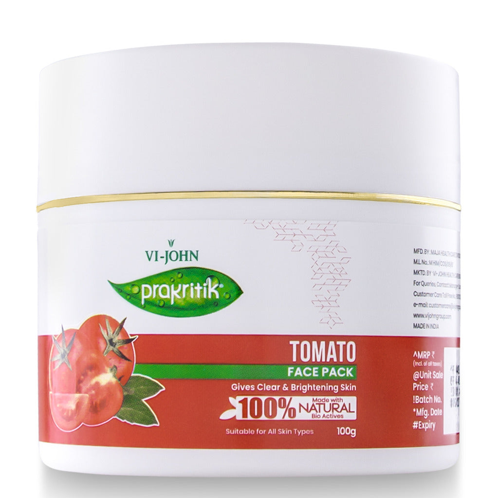 Prakritik Tomato Face Pack for Men & Women | 100g - Prakritik Naturals