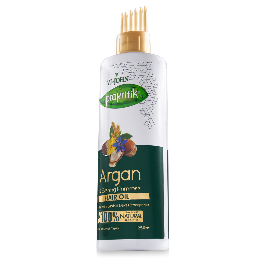 Prakritik Argan & Evening Primrose Hair Oil for Men & Women | 250ml - Prakritik Naturals