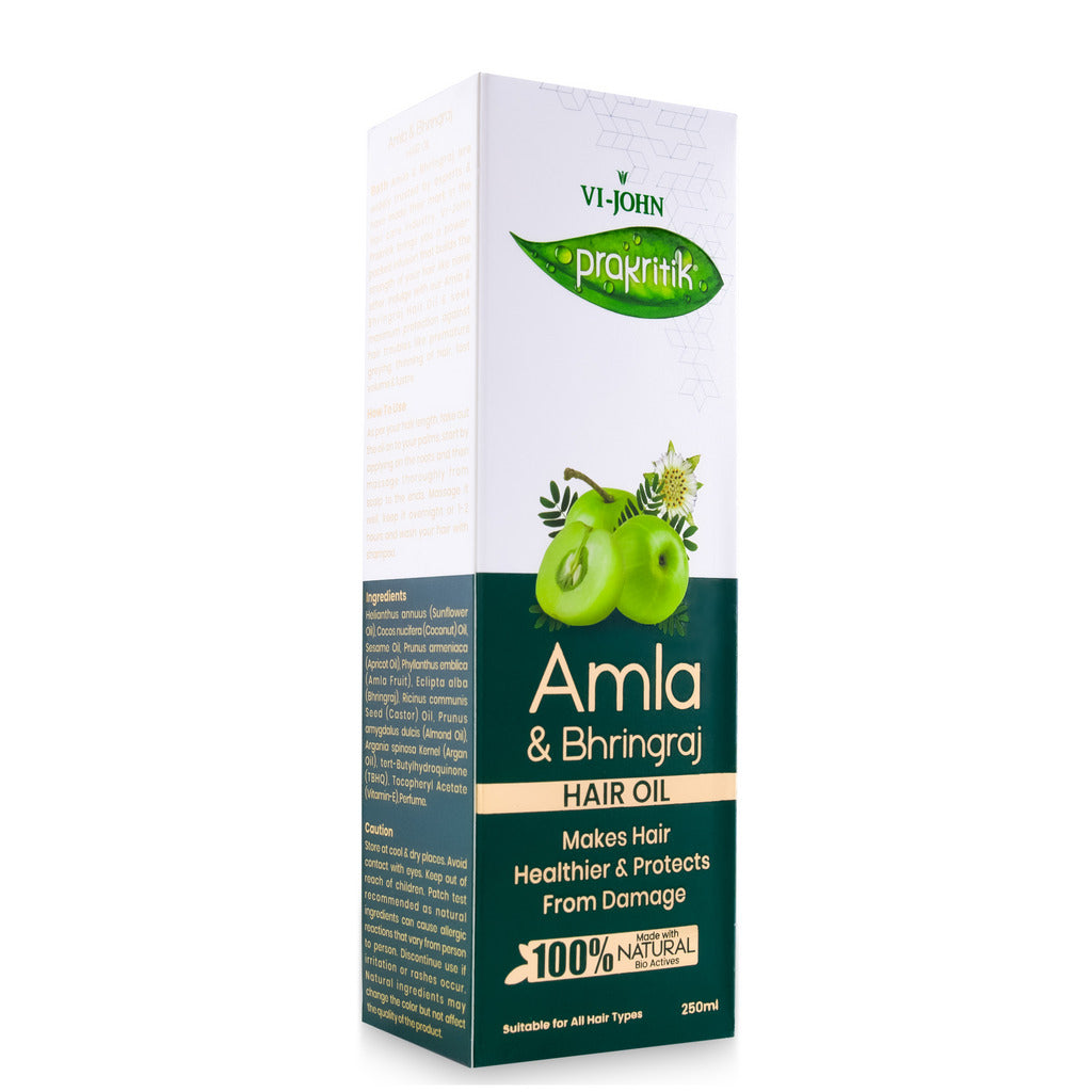 Prakritik Amla & Bhringraj Hair Oil for Men & Women | 250ml - Prakritik Naturals
