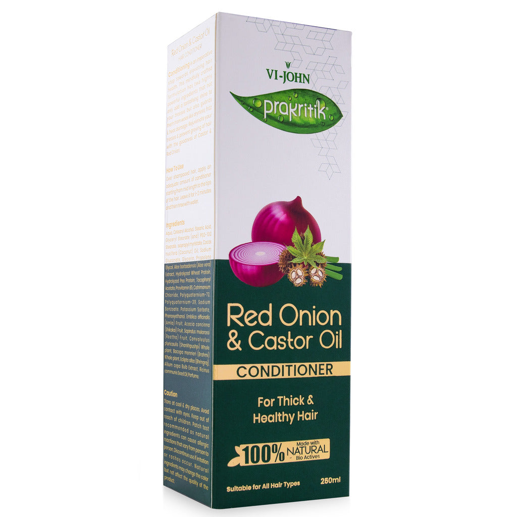 Prakritik Red Onion & Castor Oil Conditioner for Men & Women | 250ml - Prakritik Naturals