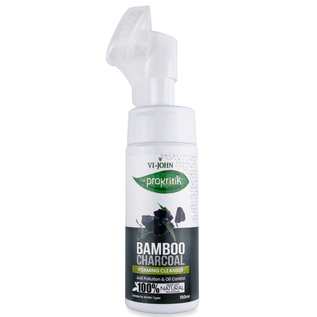 Prakritik Bamboo Charcoal Foaming Cleanser for Men & Women | 150ml - Prakritik Naturals