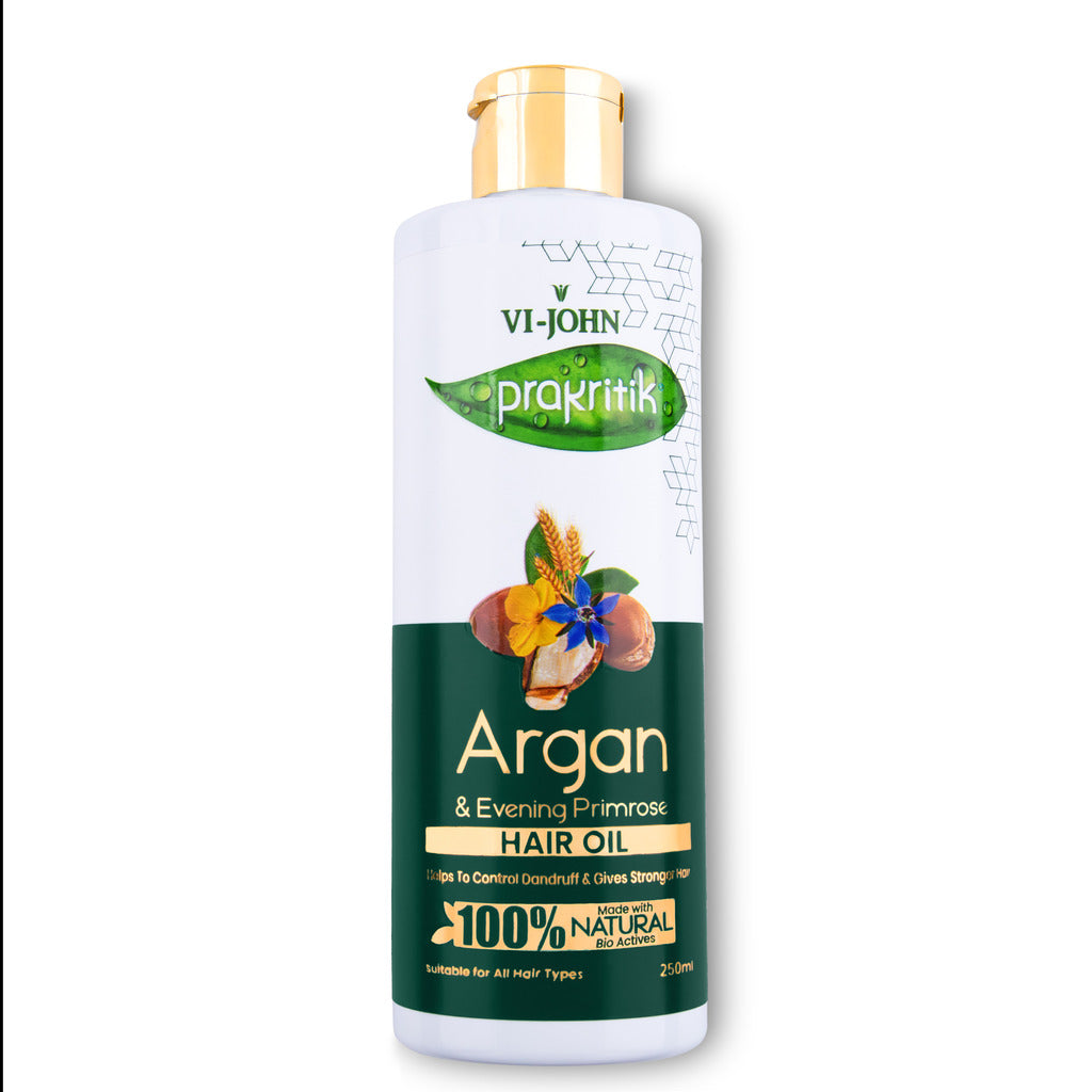 Prakritik Argan & Evening Primrose Hair Oil for Men & Women | 250ml - Prakritik Naturals