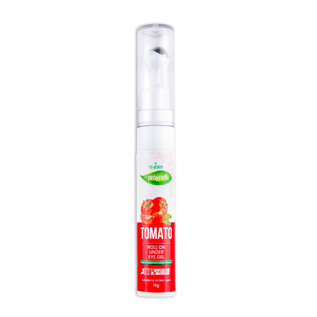 Prakritik Tomato Roll On Under Eye Gel for Men & Women | 15g - Prakritik Naturals