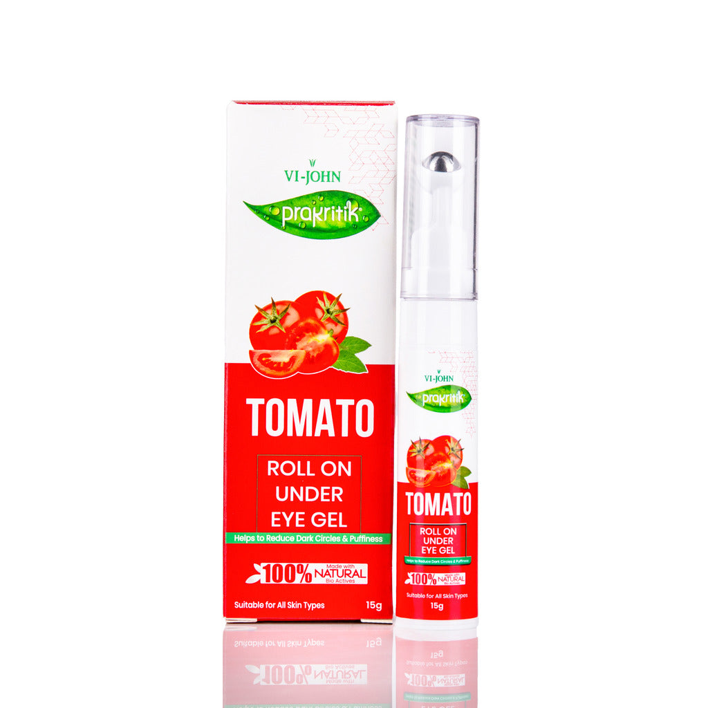 Prakritik Tomato Roll On Under Eye Gel for Men & Women | 15g - Prakritik Naturals