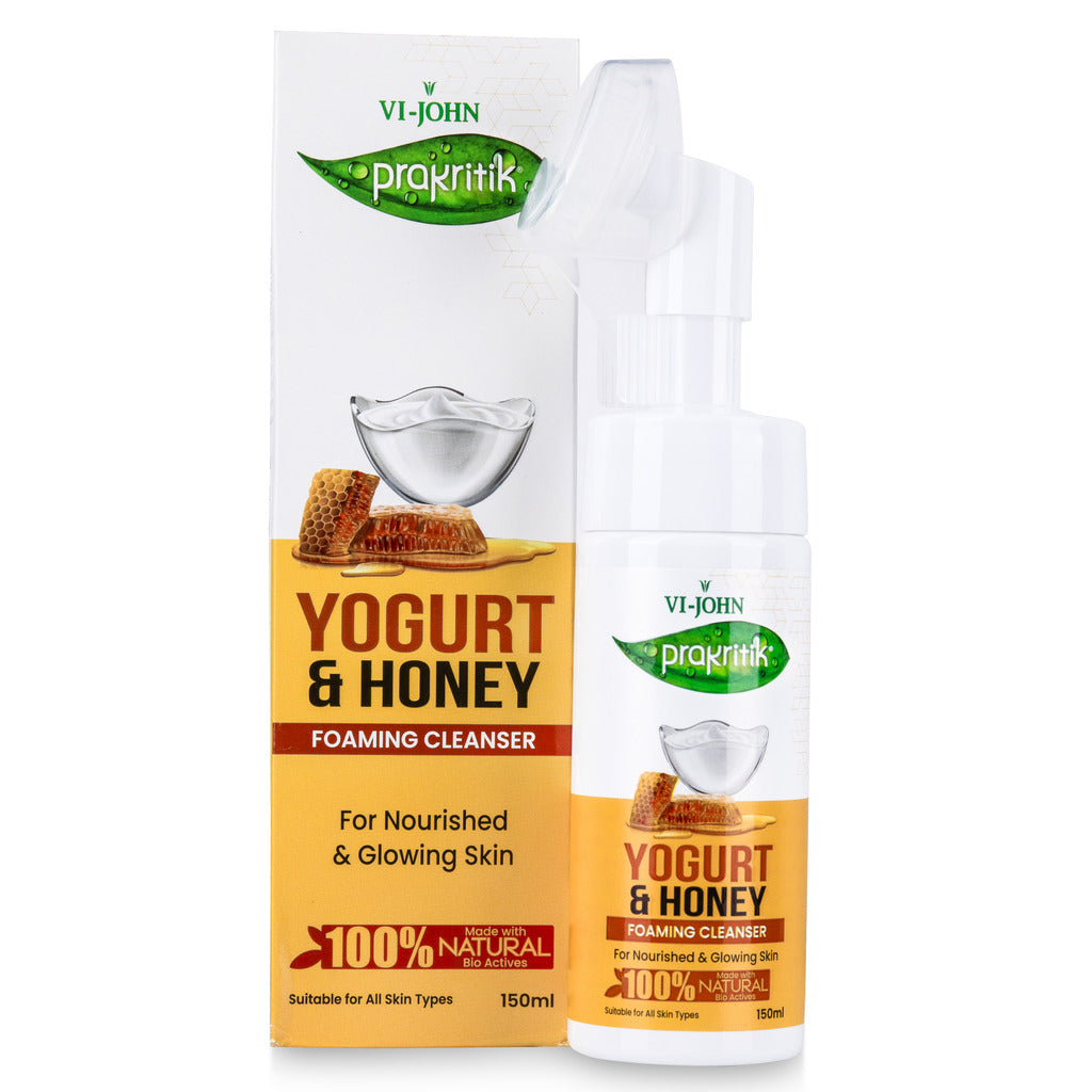 Prakritik Yogurt & Honey Foaming Cleanser for Men & Women | 150ml - Prakritik Naturals