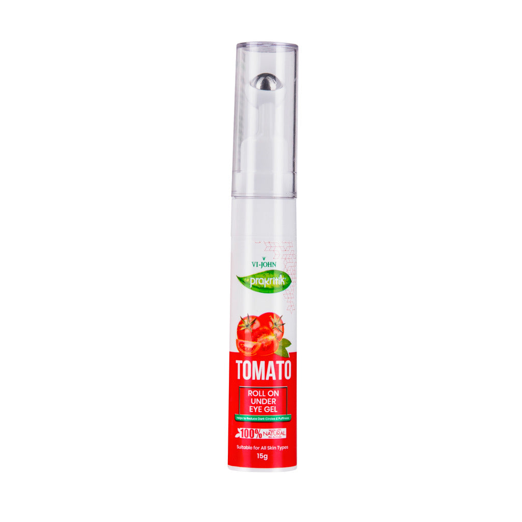 Prakritik Tomato Roll On Under Eye Gel for Men & Women | 15g - Prakritik Naturals
