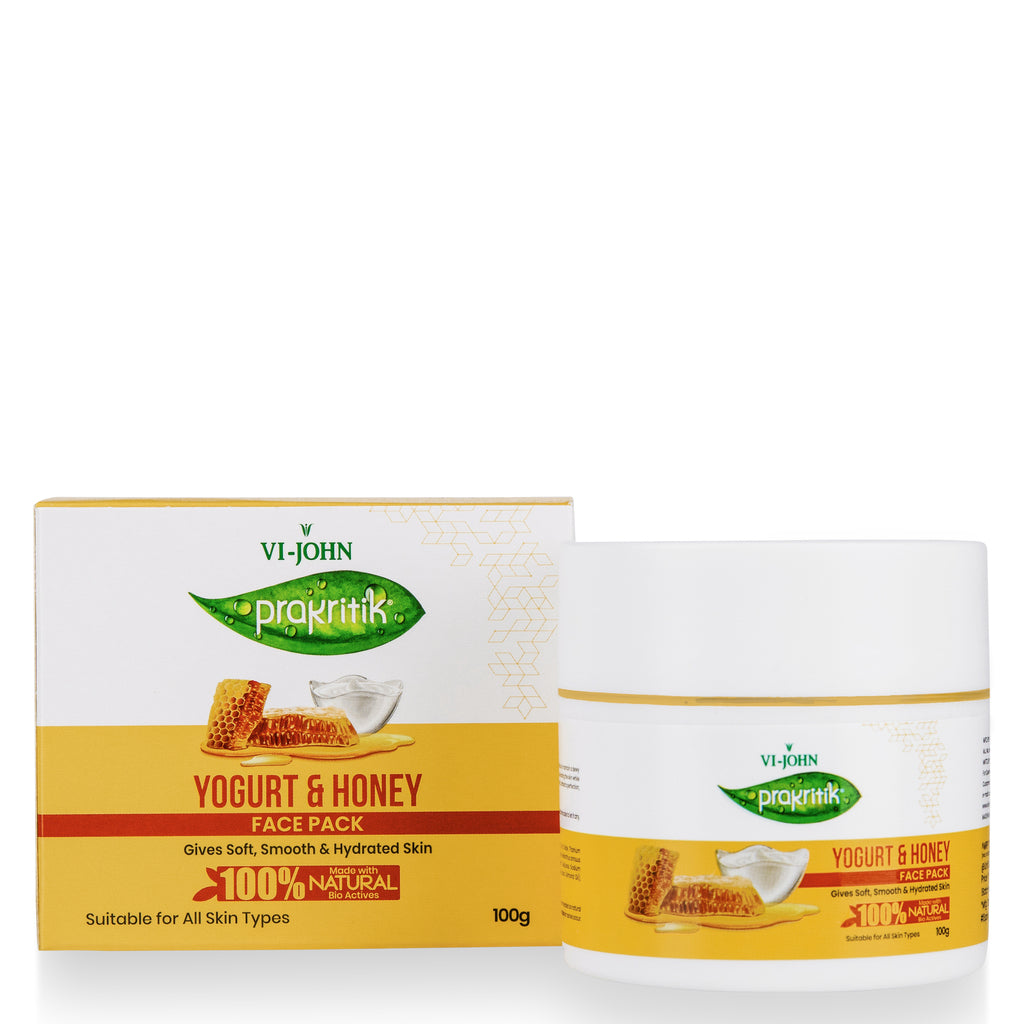 Prakritik Yogurt & Honey Face Pack for Men & Women | 100g - Prakritik Naturals