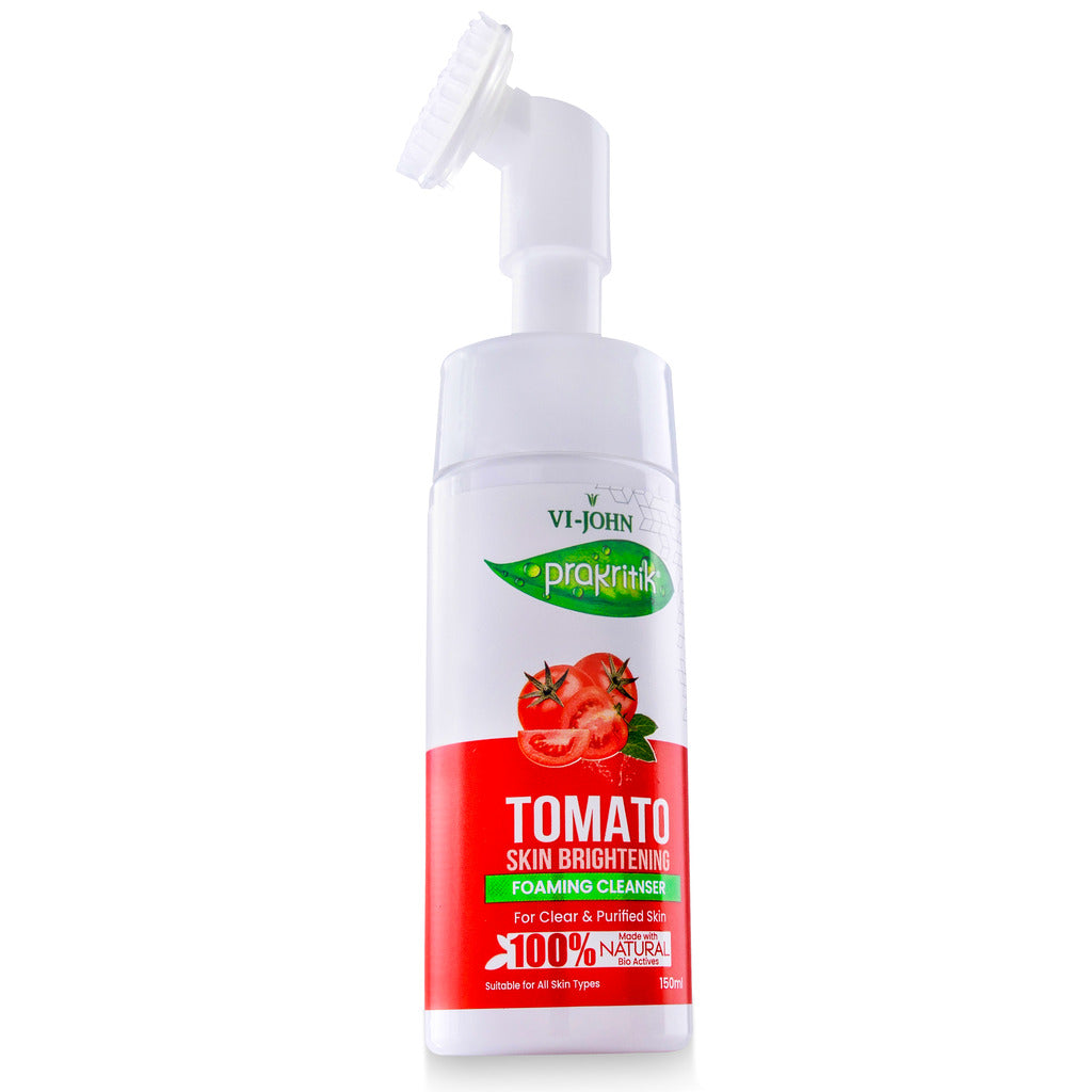 Prakritik Tomato Skin Brightening Foaming Cleanser for Men & Women | 150ml - Prakritik Naturals