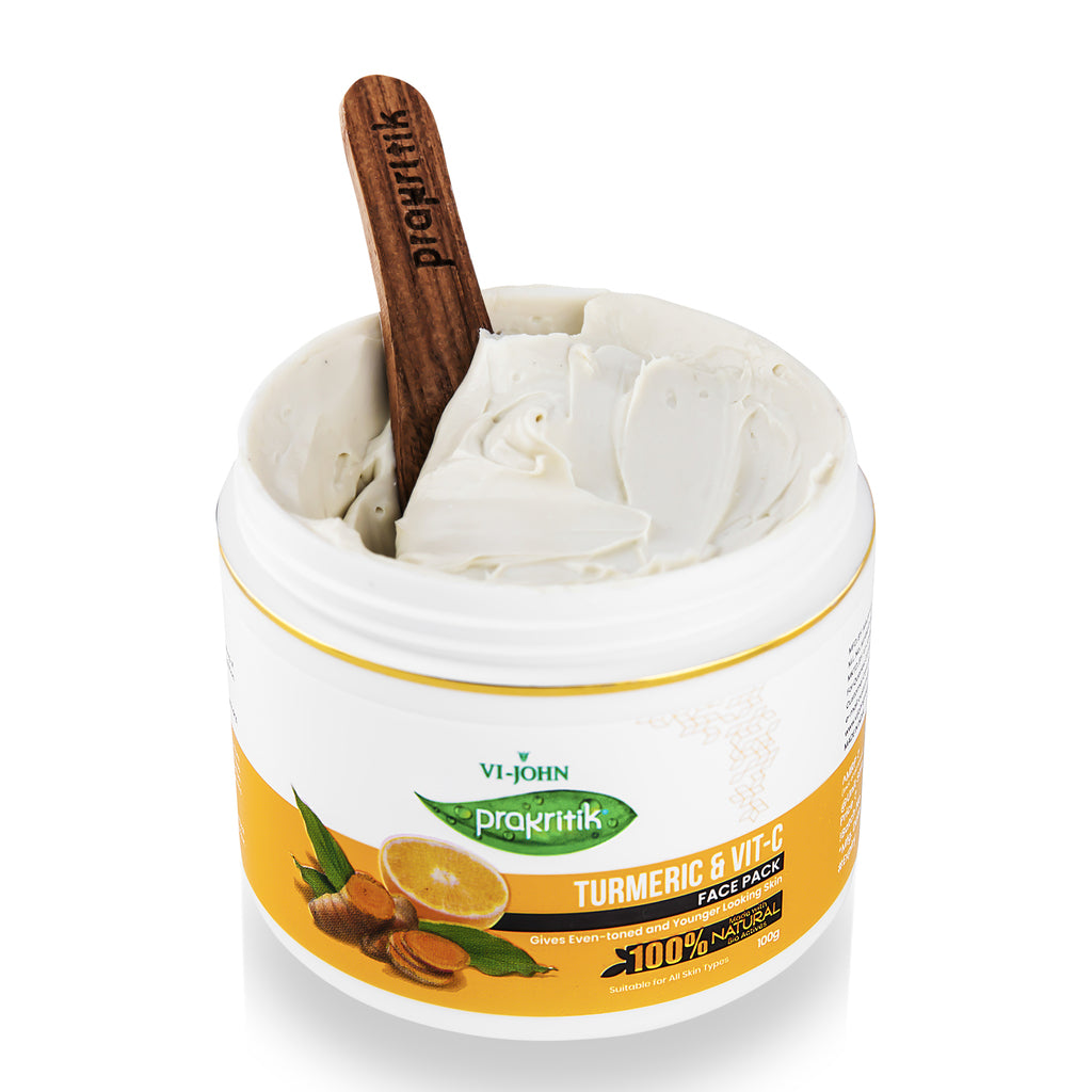 Prakritik Turmeric & Vit C Facepack for Men & Women | 100gm - Prakritik Naturals